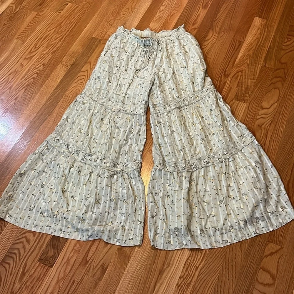 Free People Emmaline Tiered Pull-On Pants Size Small NWT
